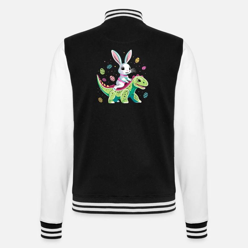 Lapin de Pâques Rides Dinosaure - Veste Teddy - noir/blanc