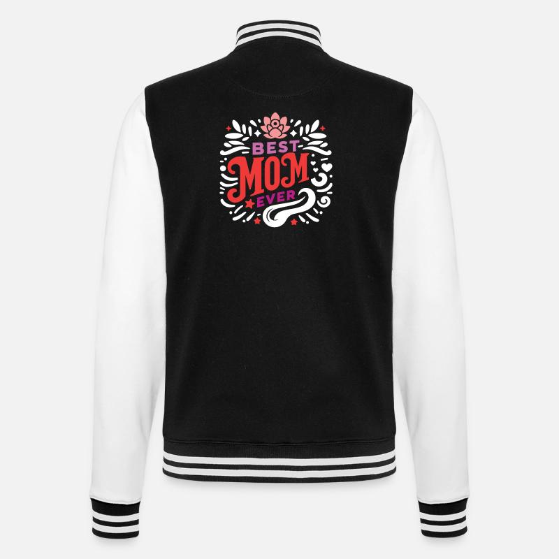 Beste Mutter aller Zeiten - College-Sweatjacke - Schwarz/Weiß