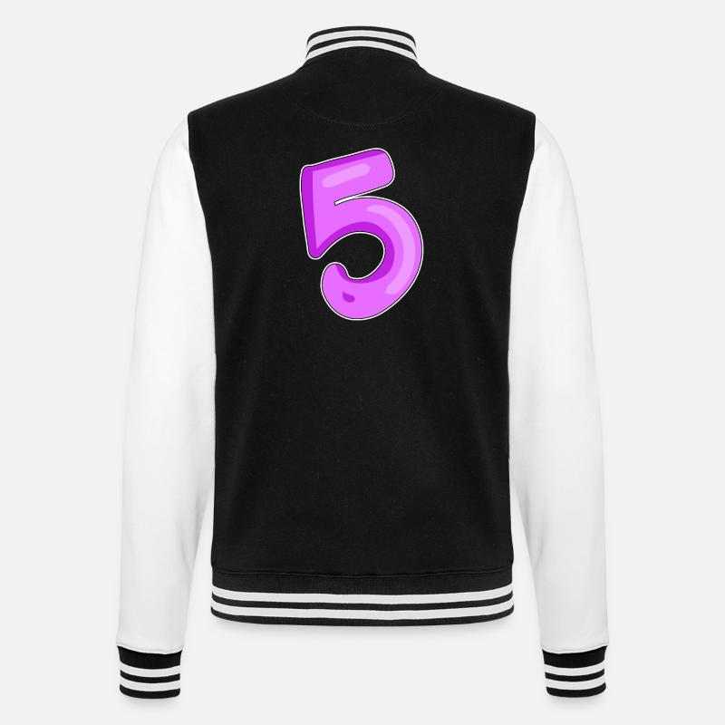 Numéro numéro 5 - Veste Teddy - noir/blanc