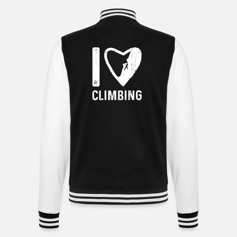 I Grimper le cœur - Veste Teddy - noir/blanc