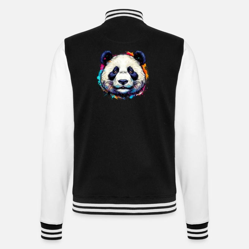 Panda - Veste Teddy - noir/blanc