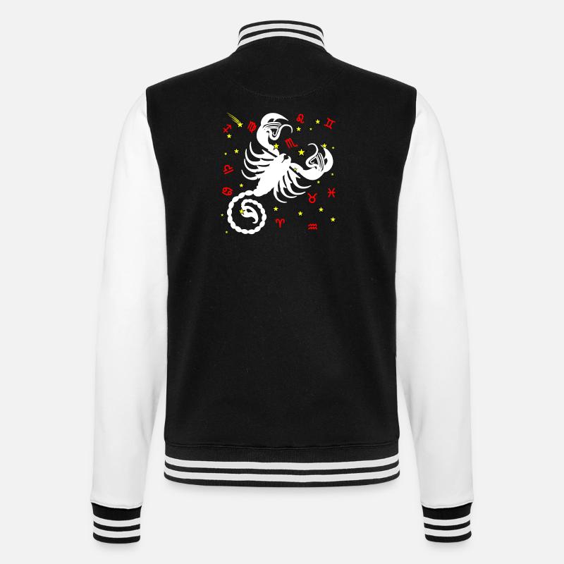 Couleur Scorpion - Veste Teddy - noir/blanc