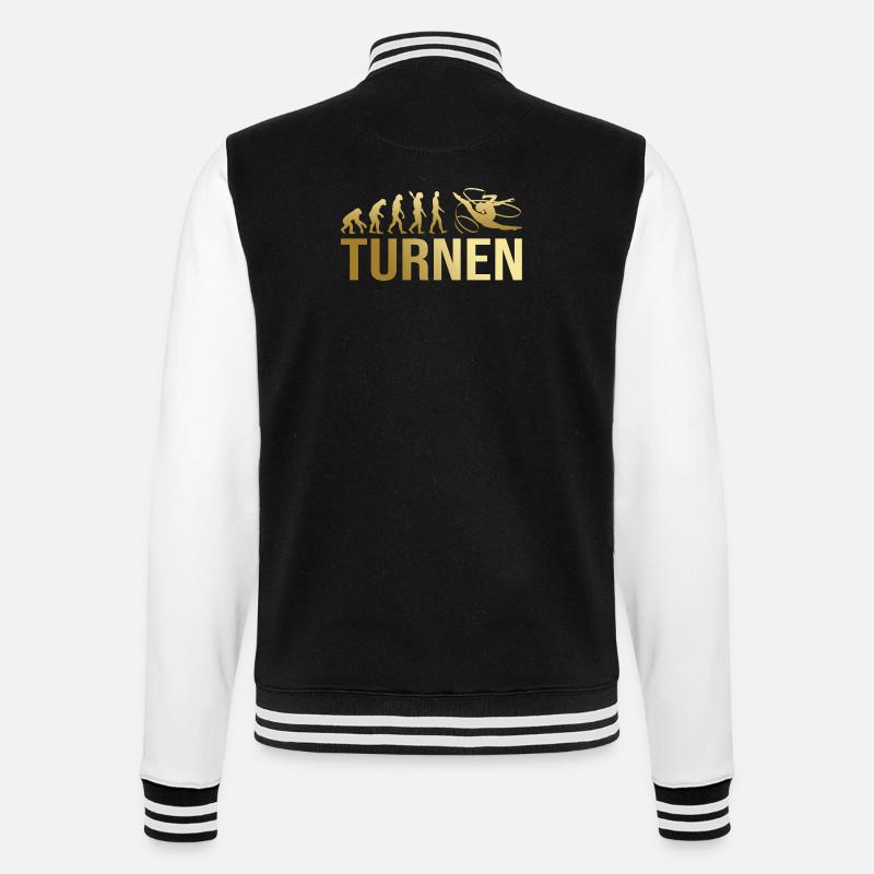 Evolution Turnen - College-Sweatjacke - Schwarz/Weiß