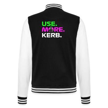 USE. MORE. KERB. - College Sweat Jacket - black/white - Back - Marisol (170cm)
