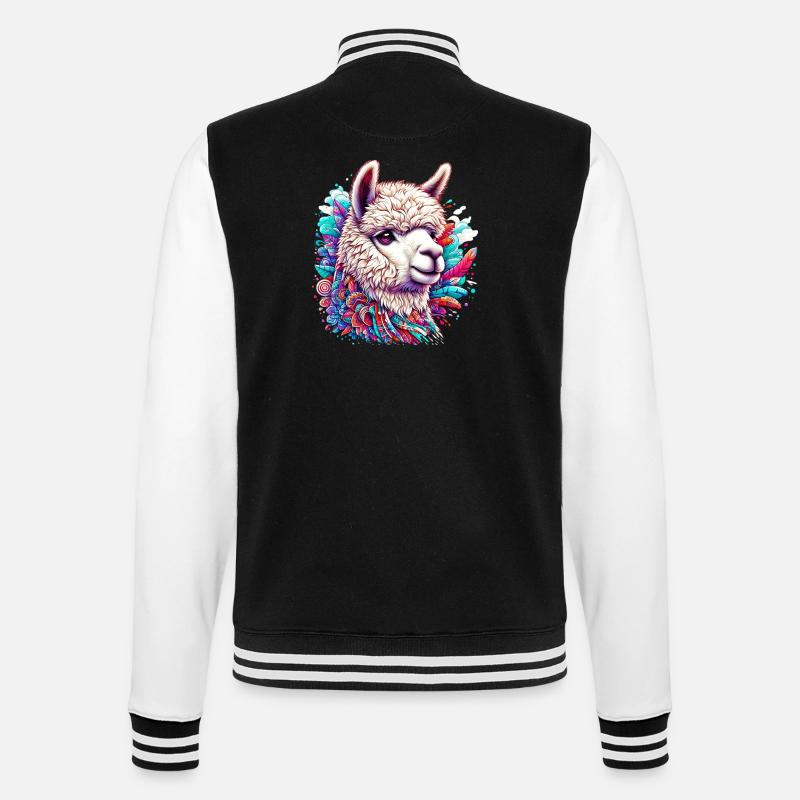 Alpaga - Veste Teddy - noir/blanc