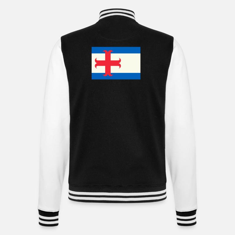 drapeau Zutphen - Veste Teddy - noir/blanc