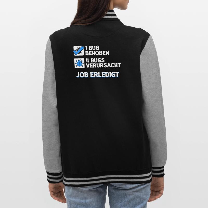 Developer Coden Skripting Bugs Debug Bugfixing College Sweat Jacket