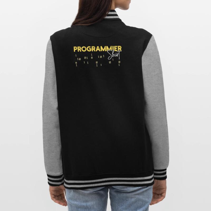 Developer Statement Coden Skripting Webentwickler College-Sweatjacke