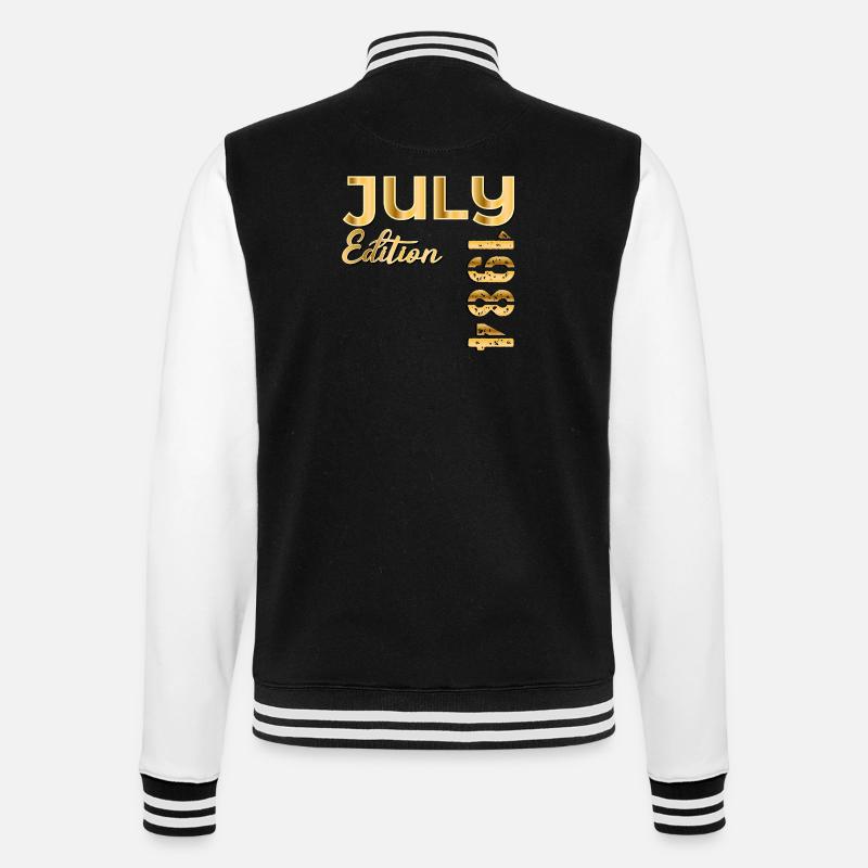 42E ANNIVERSAIRE JUILLET 1984 - Veste Teddy - noir/blanc
