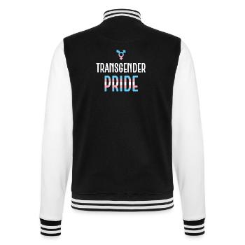 Mois de la fierté LGBTQ - Fierté transgenre - Veste Teddy - noir/blanc - Dos - Marisol (170cm)