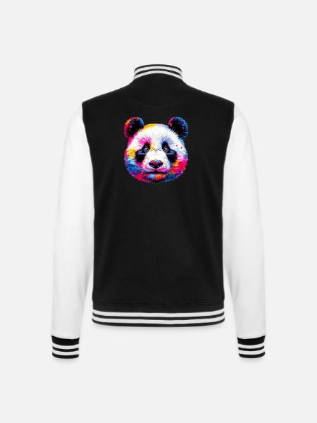 Panda - Veste Teddy - noir/blanc