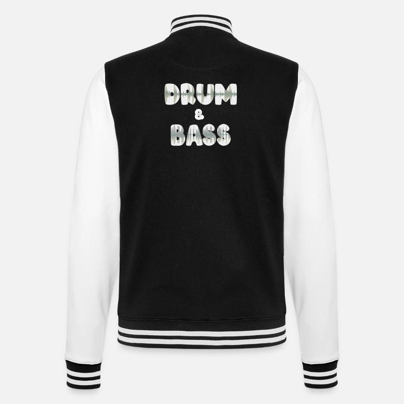 dnb waveform - Veste Teddy - noir/blanc