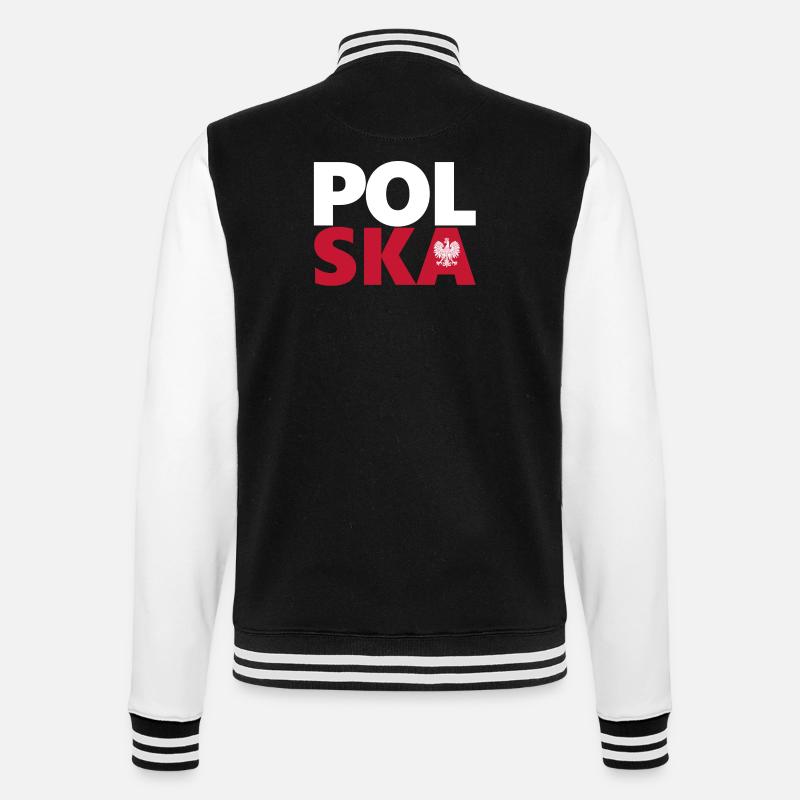 Pologne - Veste Teddy - noir/blanc