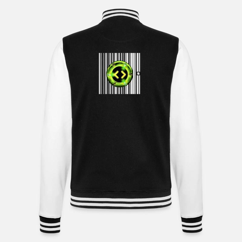 SPOT - READY - College Sweat Jacket - black/white