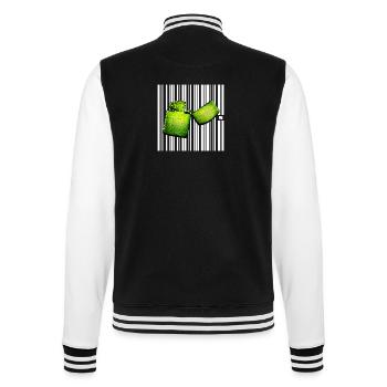 SPOT - RÉTRO - Veste Teddy - noir/blanc - Dos - Marisol (170cm)