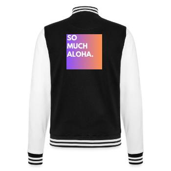 So Much Aloha - College-Sweatjacke - Schwarz/Weiß - Hinten - Marisol (170cm)