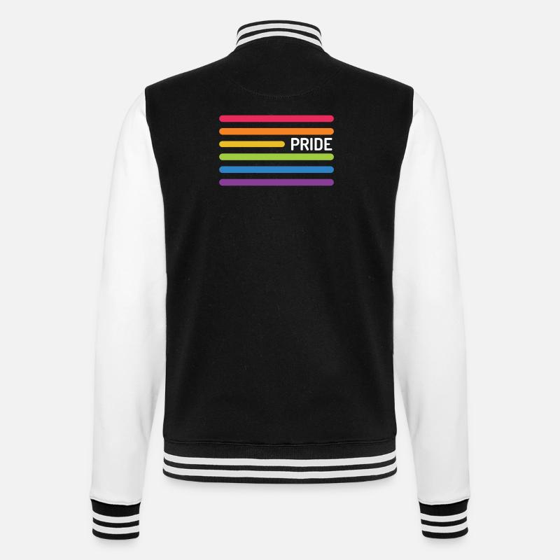LGBT Pride Monat - Pride! - College-Sweatjacke - Schwarz/Weiß