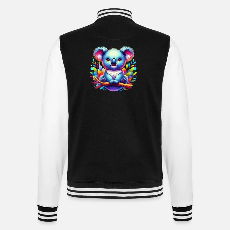 Koala - Veste Teddy - noir/blanc