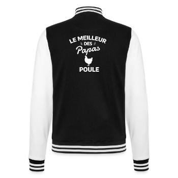 The Best of Daddy Hens - College Sweat Jacket - black/white - Back - Marisol (170cm)