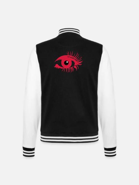 Eye make-up - College Sweat Jacket - black/white