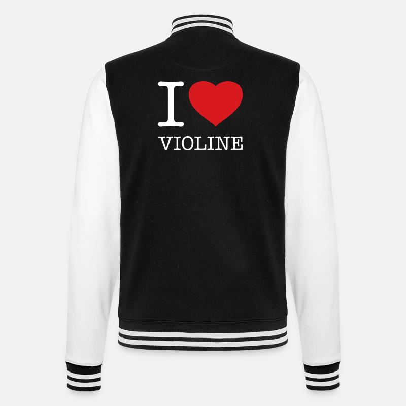 J’ADORE LE VIOLON - Veste Teddy - noir/blanc