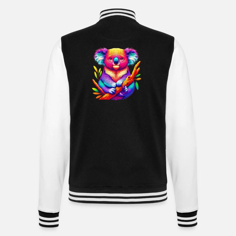 Koala - Veste Teddy - noir/blanc