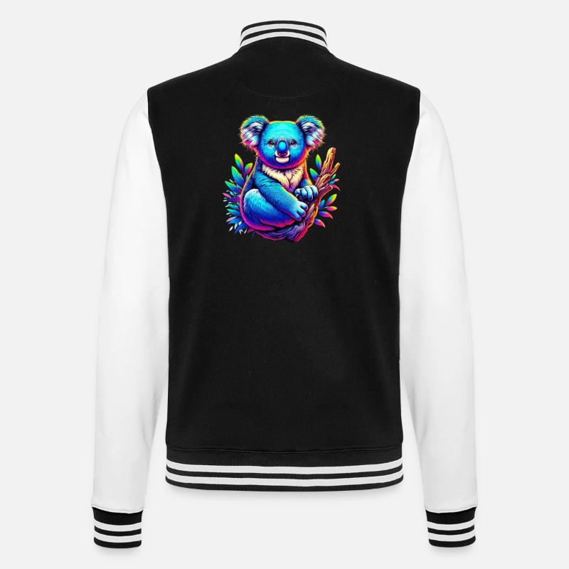 Koala - Veste Teddy - noir/blanc