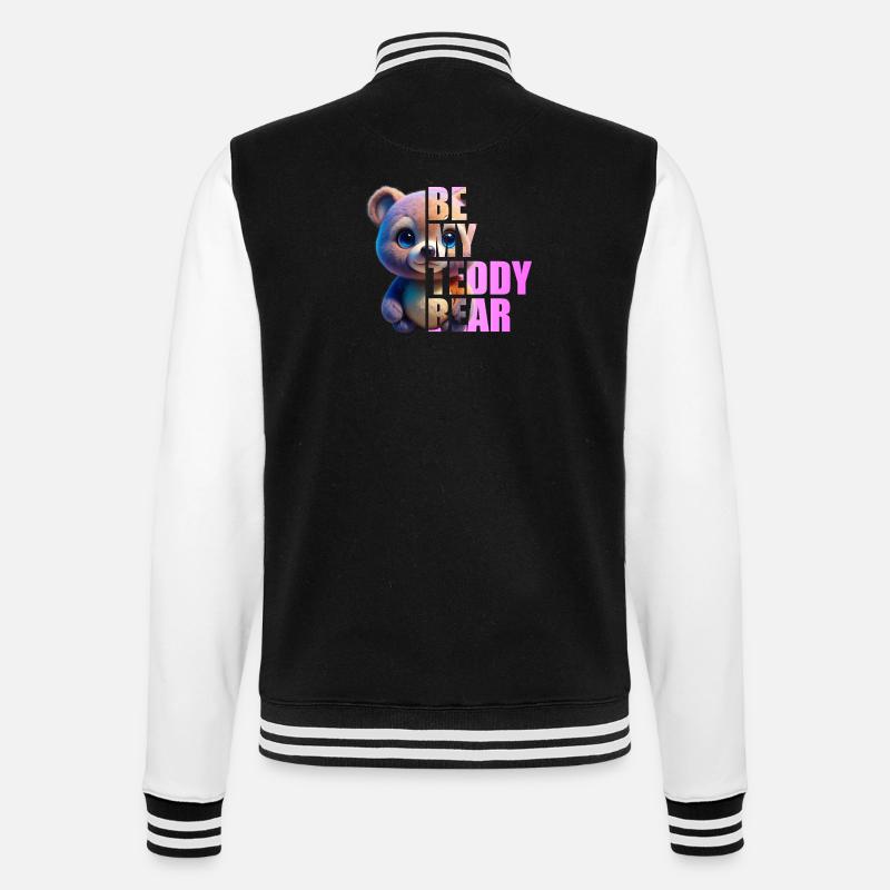 Be my Teddy Bear Design - Veste Teddy - noir/blanc