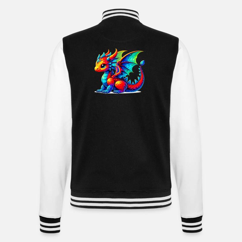 Dragon - College Sweat Jacket - black/white