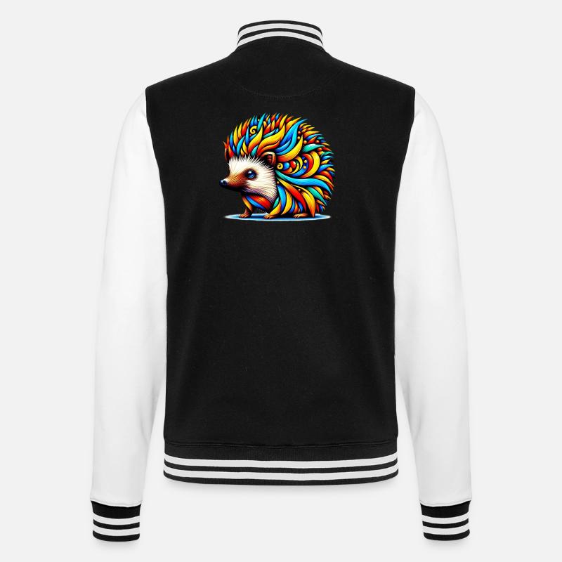 Igel - College-Sweatjacke - Schwarz/Weiß