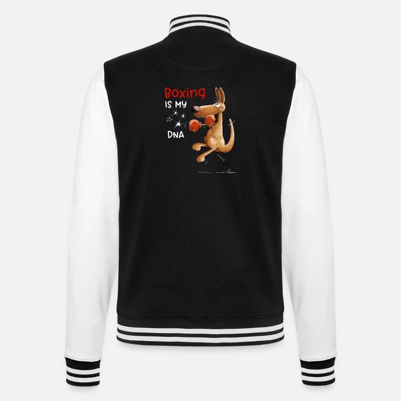 Känguru Boxer Dna - College-Sweatjacke - Schwarz/Weiß