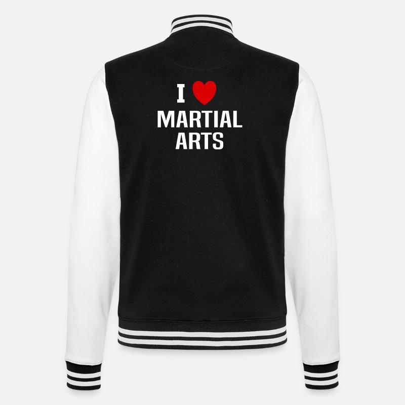 J'adore les arts martiaux - Veste Teddy - noir/blanc