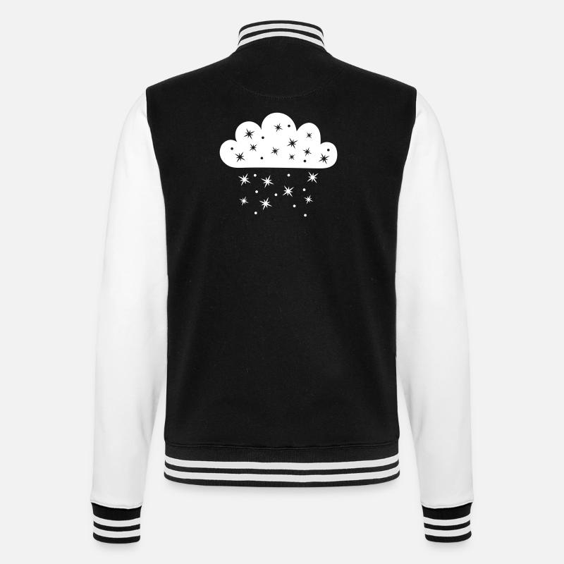 Wolke Sternenfall - College-Sweatjacke - Schwarz/Weiß