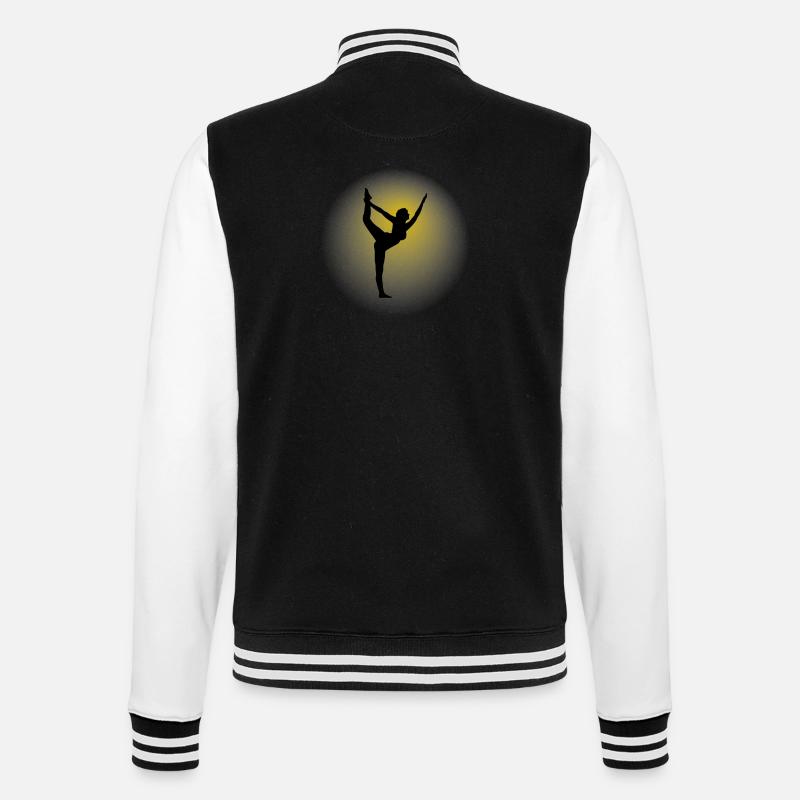 Silhouette 3 - College-Sweatjacke - Schwarz/Weiß