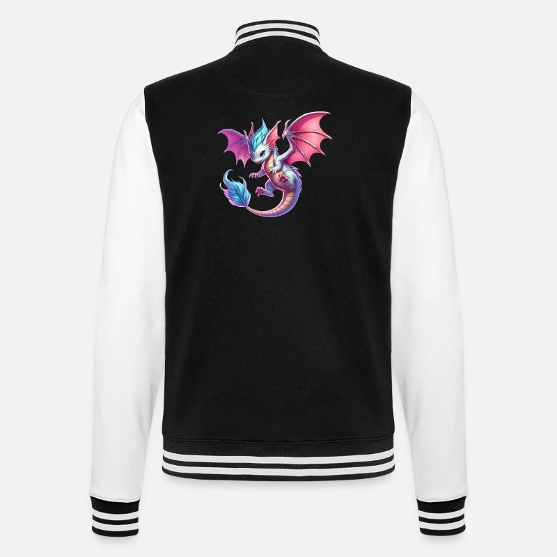 Dragon - College Sweat Jacket - black/white