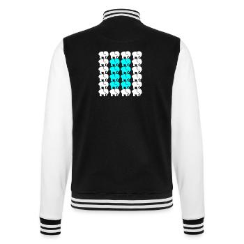 ELEFANT - College-Sweatjacke - Schwarz/Weiß - Hinten - Marisol (170cm)