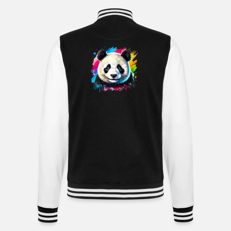 Panda - Veste Teddy - noir/blanc