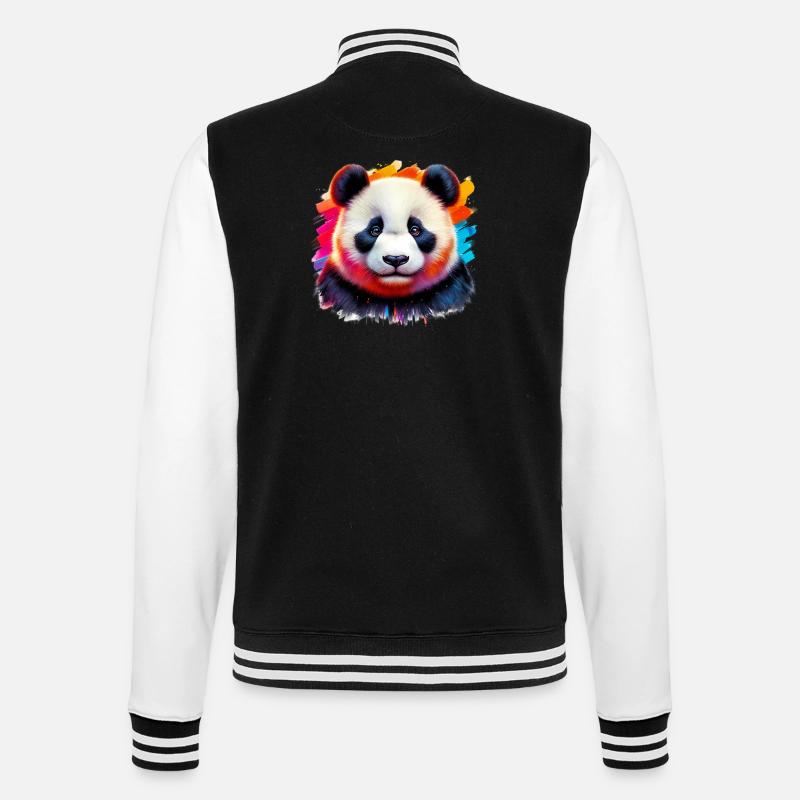 Panda - Veste Teddy - noir/blanc