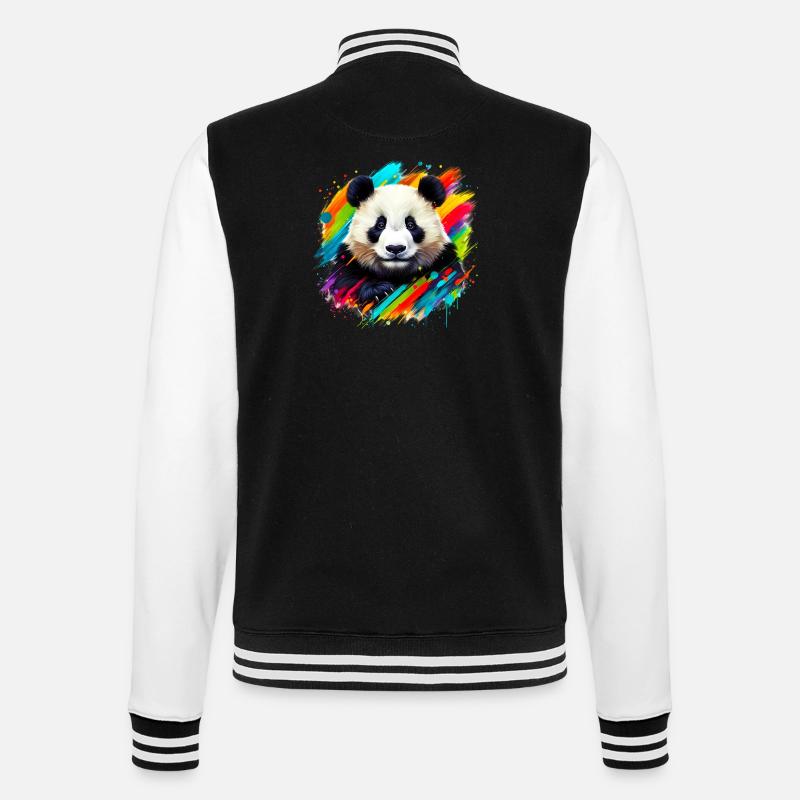 Panda - Veste Teddy - noir/blanc