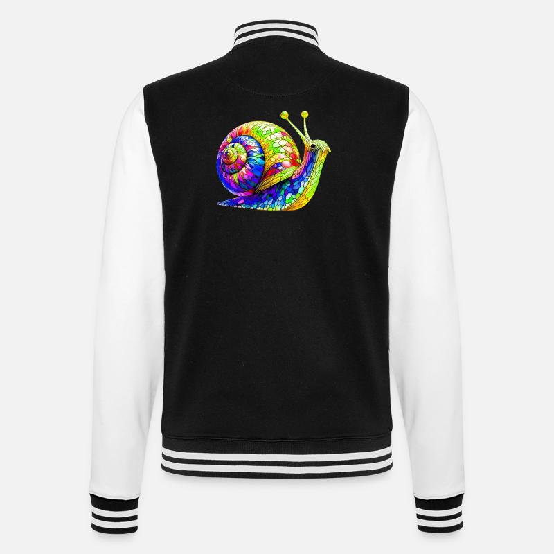 Escargot - Veste Teddy - noir/blanc