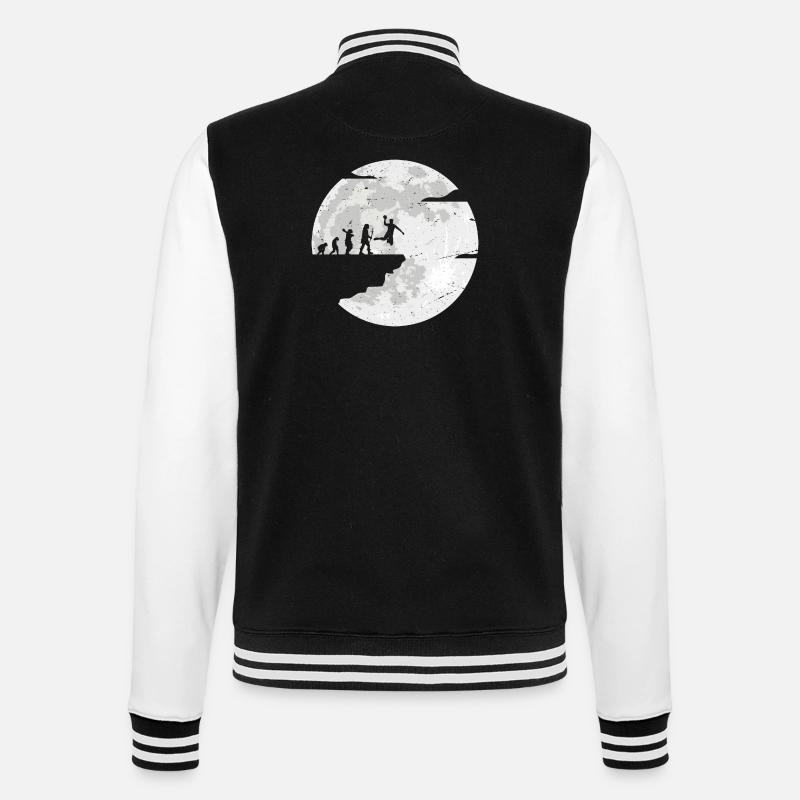 Moon Evolution Celebration - College Sweat Jacket - black/white