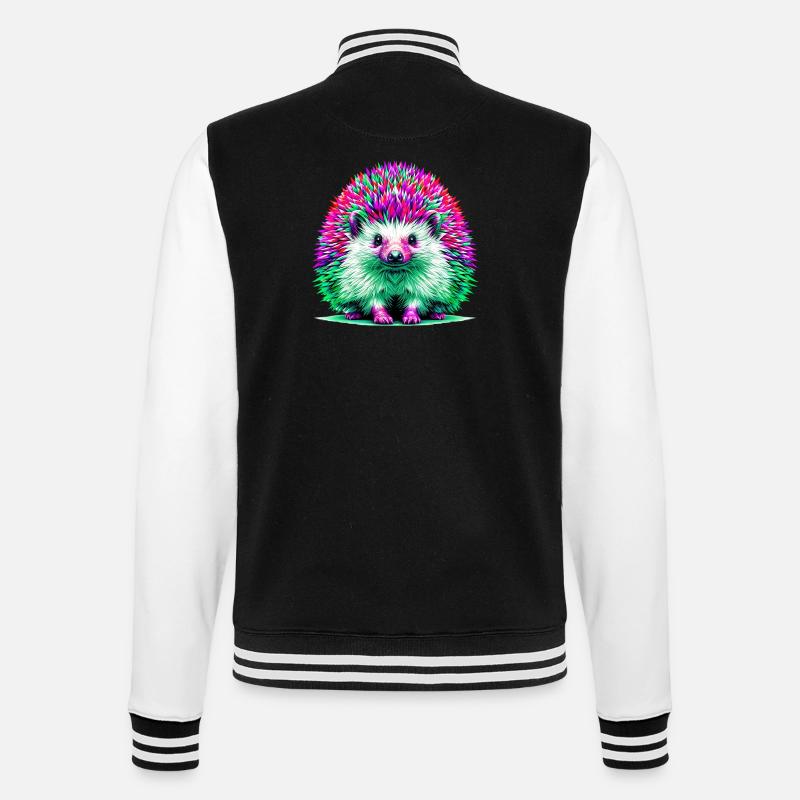 Igel - College-Sweatjacke - Schwarz/Weiß