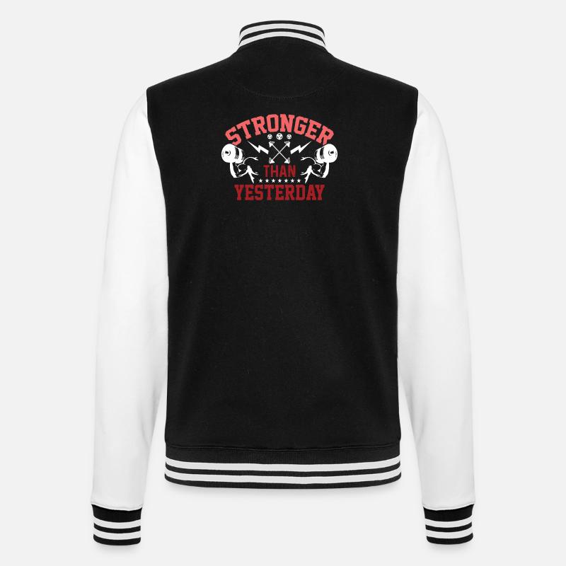Plus fort qu’hier - Veste Teddy - noir/blanc