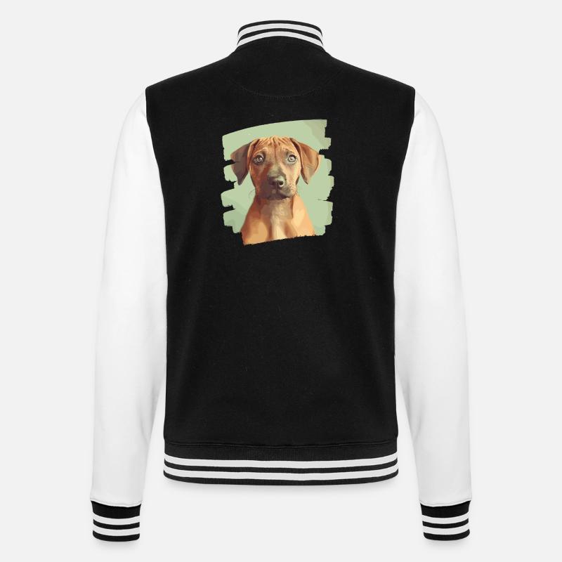 Rhodésian Ridgeback - Veste Teddy - noir/blanc
