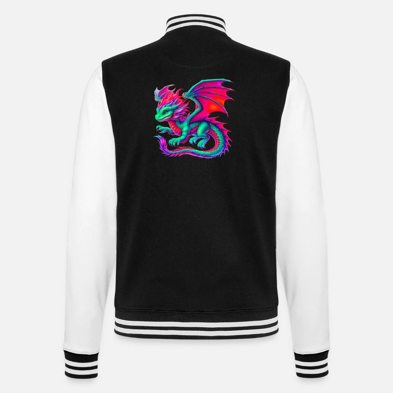 Dragon - Veste Teddy - noir/blanc