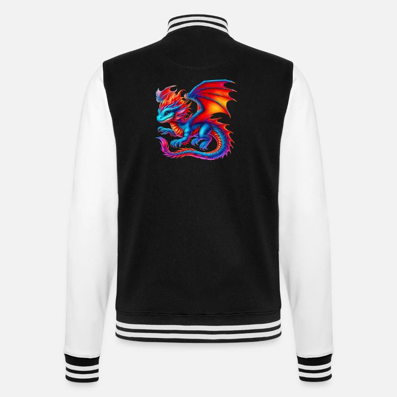 Dragon - Veste Teddy - noir/blanc