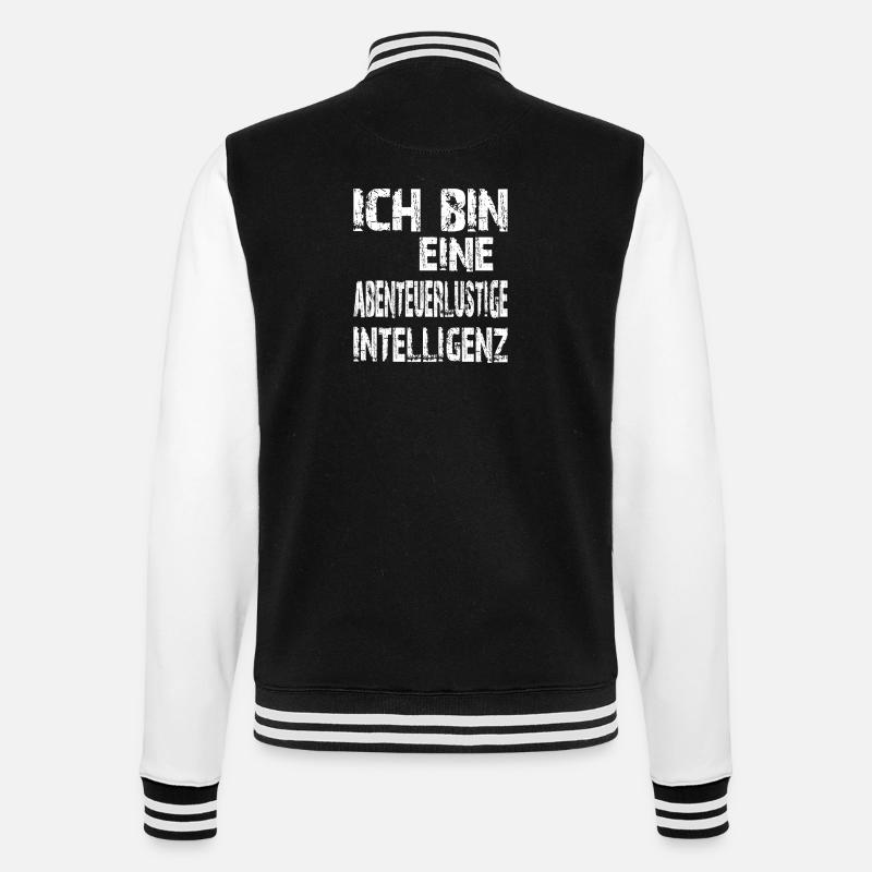 L’IA dit une intelligence aventureuse - Veste Teddy - noir/blanc