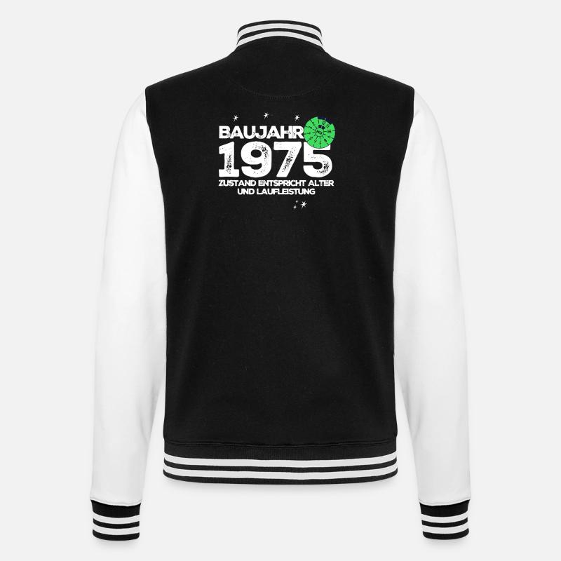 Année de construction 1975 - Veste Teddy - noir/blanc