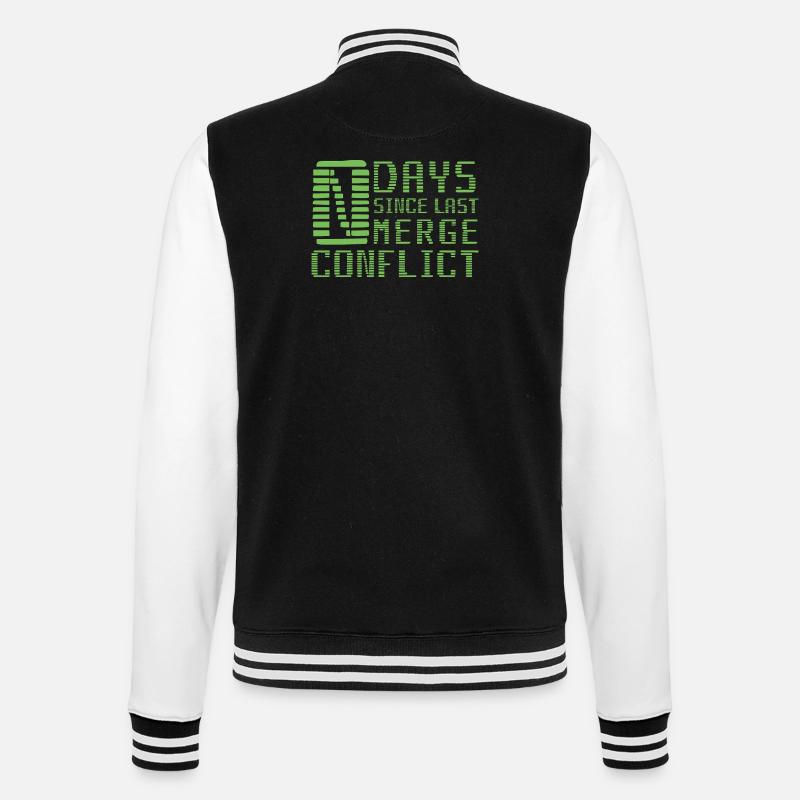 Merge Conflict Software Developer Entwickler Geek - College-Sweatjacke - Schwarz/Weiß