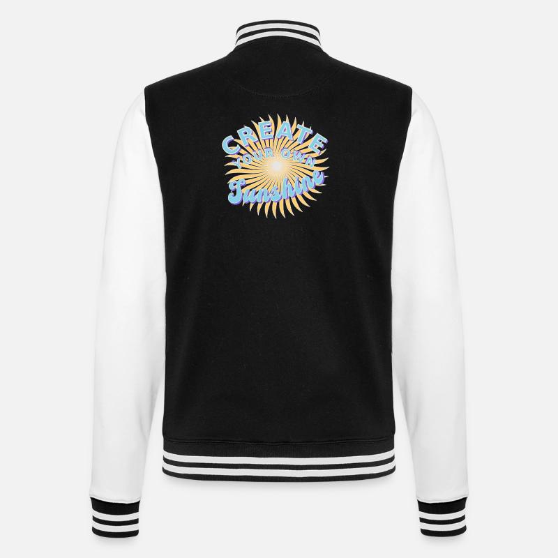 Faites votre propre rayon de soleil - Veste Teddy - noir/blanc